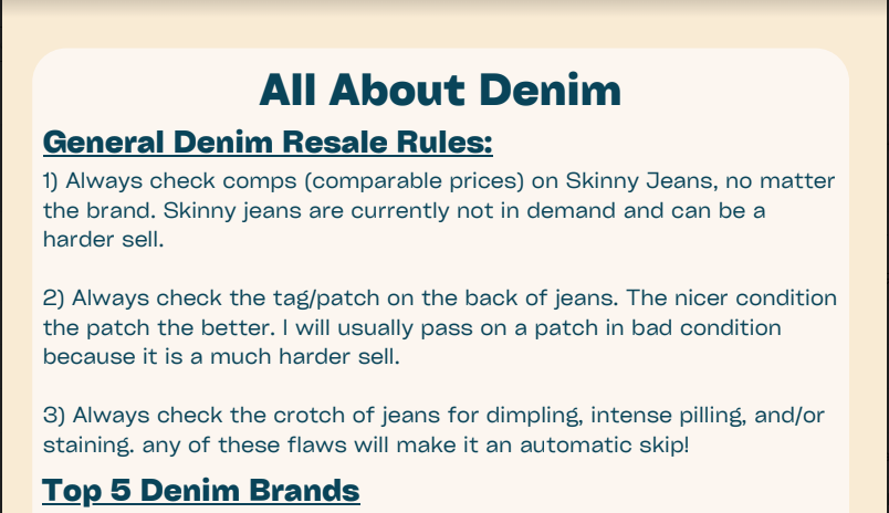 Denim Guide