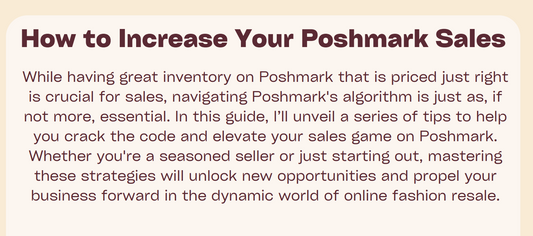 Guide to How to Increase Sales on Poshmark