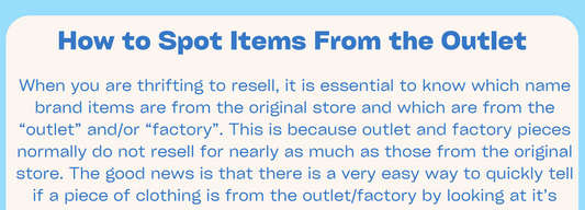 How to Spot Items from the Outlet Guide