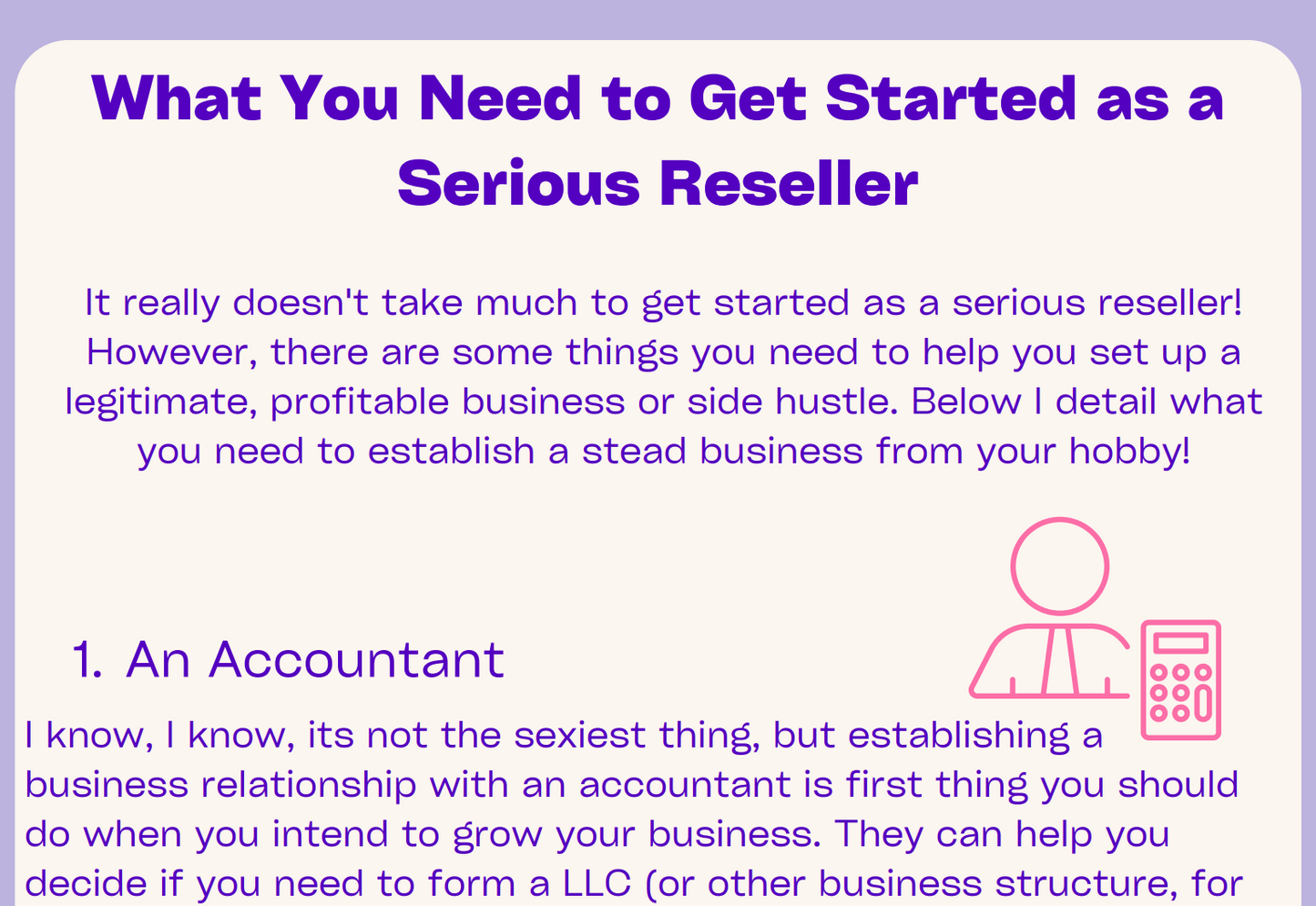 What You Need to Get Started as a Serious Reseller