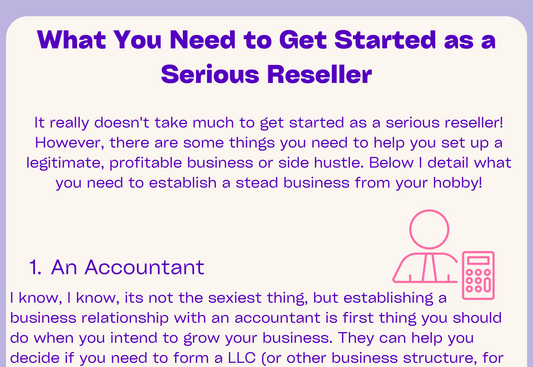 What You Need to Get Started as a Serious Reseller